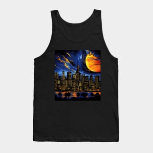 Los Angeles Skyline City of Angels LA in a Vibrant Light Tank Top